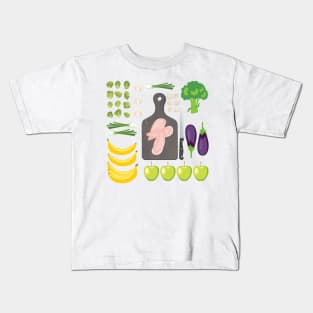 Food Flat Lay Kids T-Shirt
